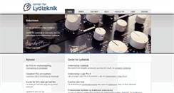 Desktop Screenshot of centerforlydteknik.dk