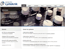 Tablet Screenshot of centerforlydteknik.dk